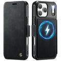 CASEME 053 iPhone 17 Pro Max Wallet Cover MagSafe RFID blocking - Black — CASEME