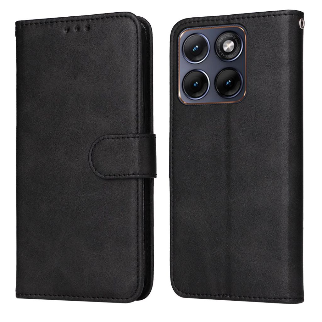 Motorola Edge 70 Fusion/70 Fusion Plus Wallet Cover - Black — Övrigt