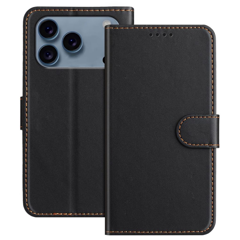 iPhone 18 Pro Max/17 Pro Max Wallet Cover - Black — Övrigt