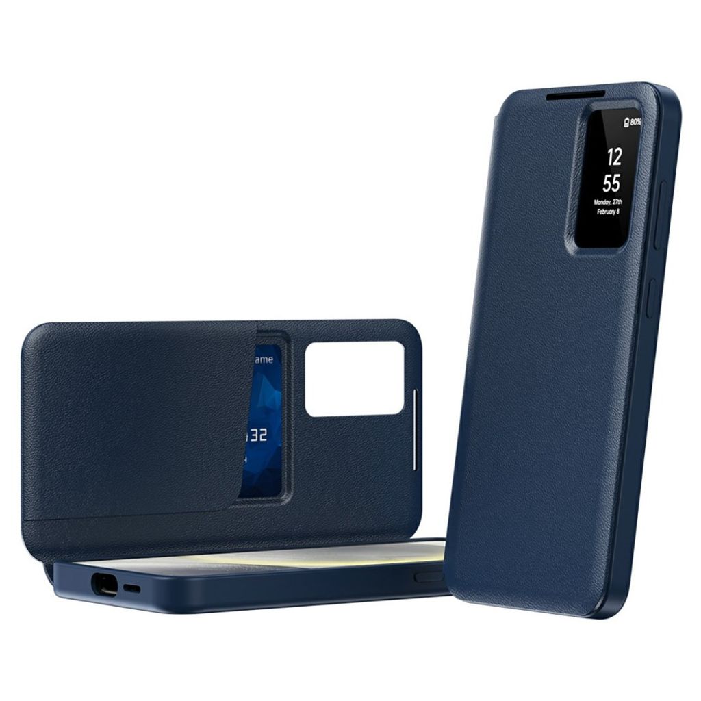 Samsung Galaxy S26 Ultra Cover Card Holder Smart View Window - Blue — Samsung