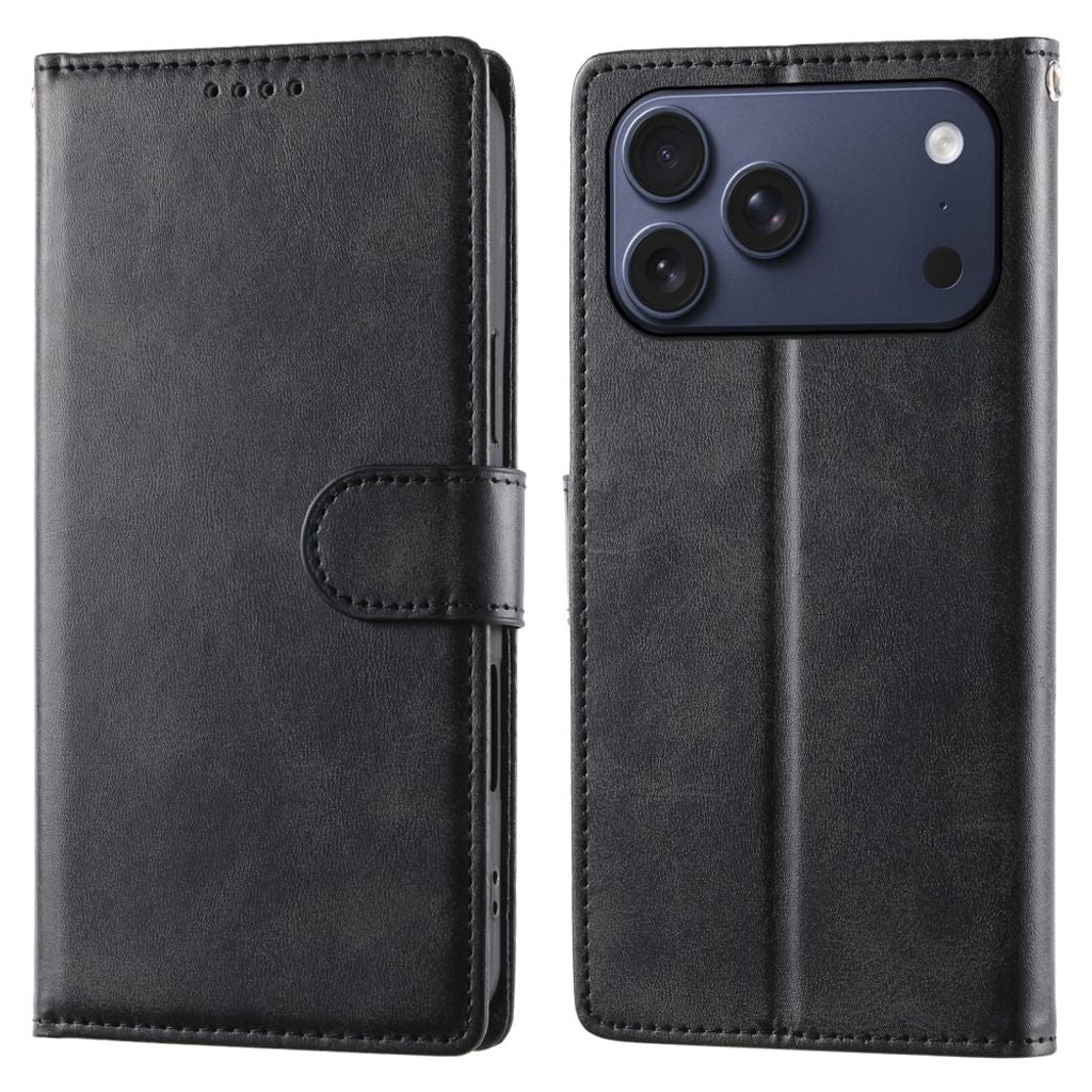 Wallet Cover with Stand iPhone 18 Pro Max, iPhone 17 Pro Max - Black — Wallet