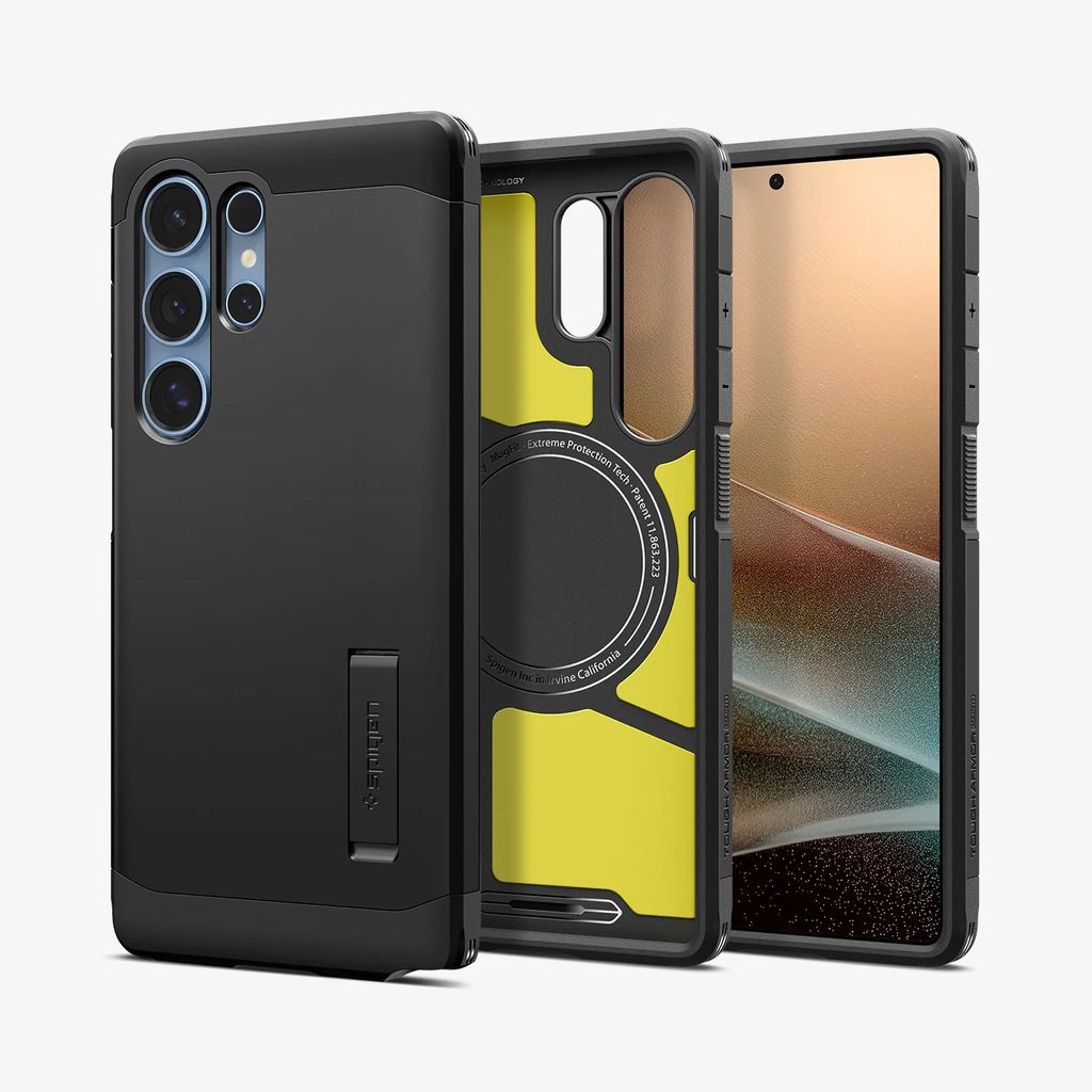 Spigen Samsung Galaxy S25 Ultra Tough Armor MagFit Case - Black