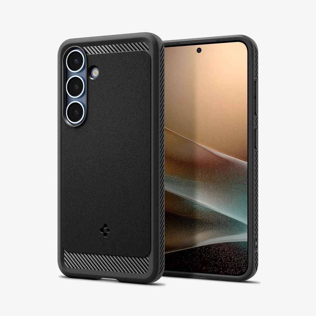 Spigen Samsung Galaxy S25 Rugged Armor MagFit Case - Matte Black