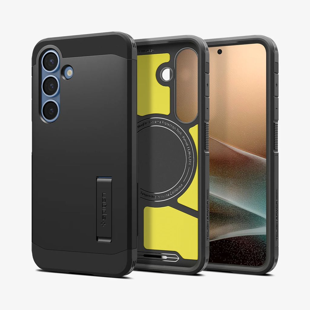 Spigen Samsung Galaxy S25 Tough Armor MagFit Case - Black