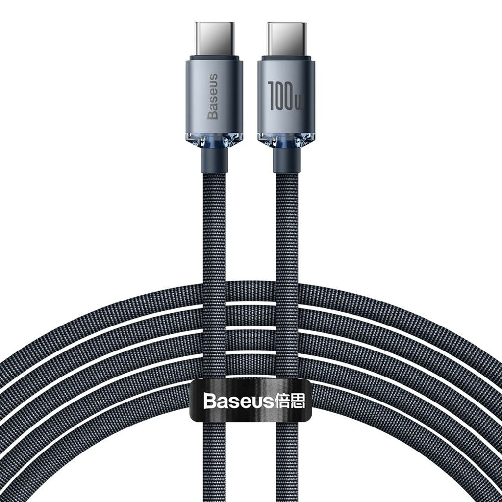 Baseus USB-C to USB-C Fast charging cable, 100W, 2m - Black