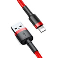 Baseus Cafule USB-A to Lightning Cable QC 3.0, 2A, 3m - Red