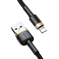 Baseus Cafule USB-A to Lightning Cable QC 3.0, 2A, 3m - Gold/Black — Baseus