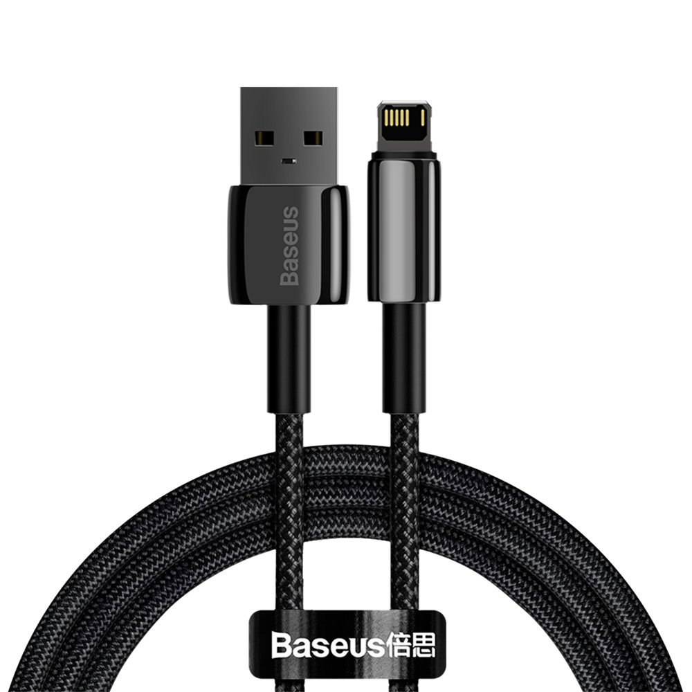 Baseus Tungsten Gold USB-A to Lightning 2.4A, 1m - Black — Baseus