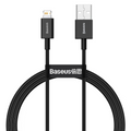Baseus Superior Fast Charge USB-A to Lightning Cable, 2.4A, 1m - Black — Baseus