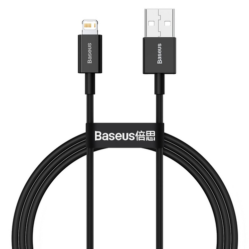 Baseus Superior Fast Charge USB-A to Lightning Cable, 2.4A, 1m - Black — Baseus