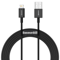 Baseus Superior Fast Charge USB-A to Lightning Cable, 2.4A, 2m - Black — Baseus