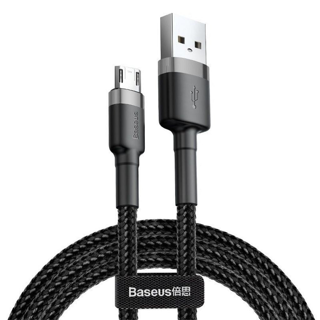 Baseus Cafule USB-A to Micro-USB Cable 2.4A 1m - Black / Grey — Baseus