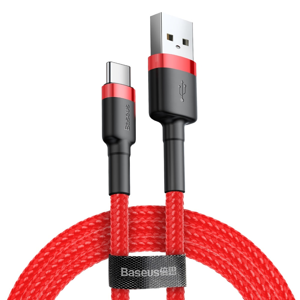 Baseus Cafule USB to USB-C Cable, 3A, 1m - Red — Baseus