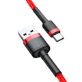 SiGN Cafule 2A USB-C cable 2m - Red