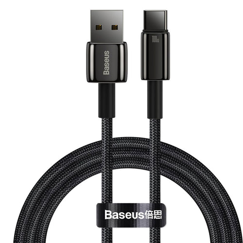 Baseus USB-A - USB-C Fast charging cable 100W, 1m - Black — Baseus