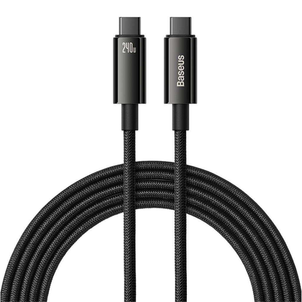 Baseus Tungsten Gold Cable USB-C - USB-C 240W, 3m - Black — Baseus
