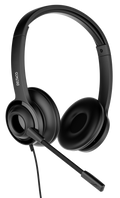 DELTACO Office USB Headset with Microphone, 1.8m - Black — DELTACO