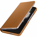 Bargain corner Samsung Leather Flip Cover for Galaxy Z Fold3 - Brown