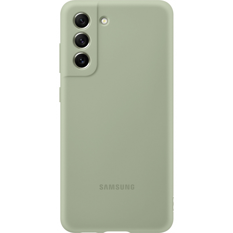 Bargain corner Samsung Silicone Cover for Samsung Galaxy S21 FE 5G - Green