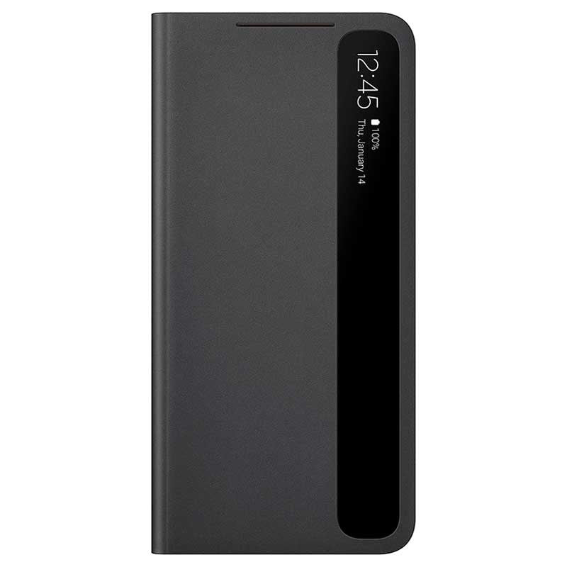 Bargain corner Samsung Clear View Cover for Samsung Galaxy S21 Plus 5G - Black