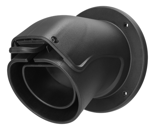 Wall bracket for Type2 charging connector angled — DELTACO