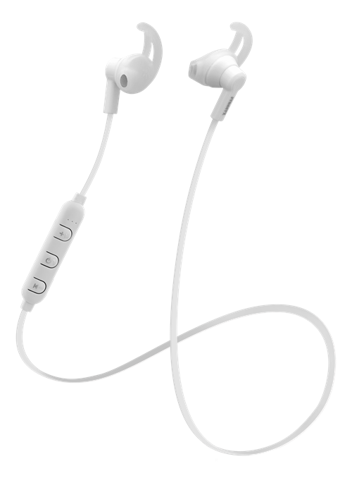 STREETZ Stay-in-ear Bluetooth Headphones - White — STREETZ