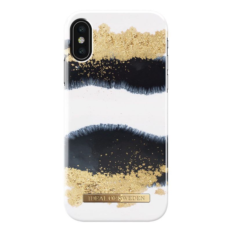 IDeal Fashion iPhone X-XS case - Gleaming Licorice- Transparent
