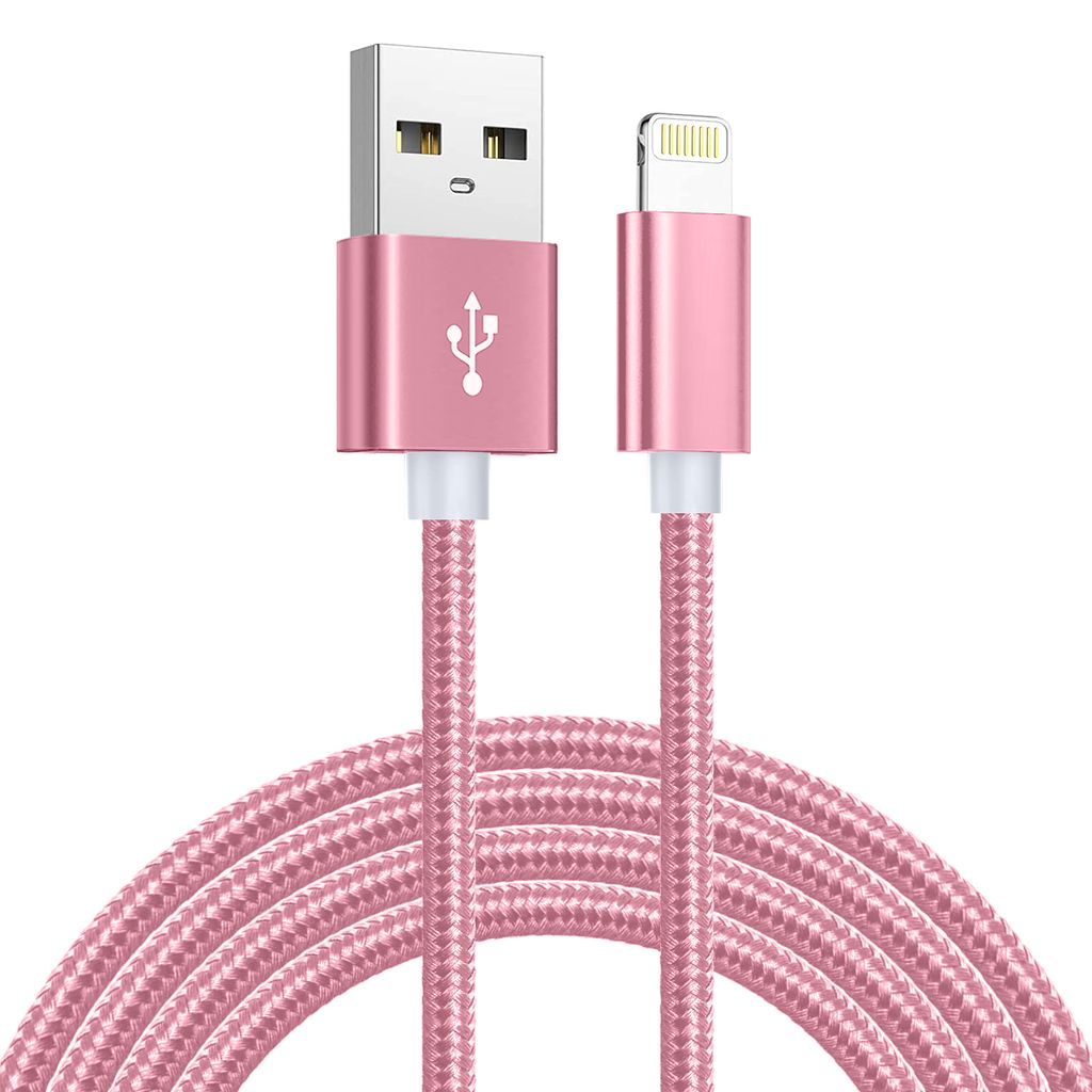SiGN USB Cable with Lightning Connector for iPhone & iPad, 2.1A, 2m - Pink