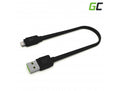 Green Cell Flat Cable USB-A - Lightning, 25 cm, fast charging Apple 2.4A