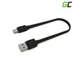 Green Cell Flat Cable USB-A to USB-C, 25 cm, fast charging — Green Cell
