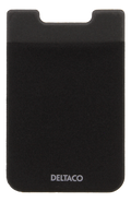 Deltaco Cardholder for Smartphones, 3M Lim - Black — DELTACO