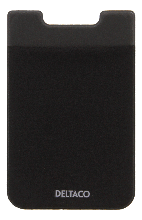 Deltaco Cardholder for Smartphones, 3M Lim - Black — DELTACO