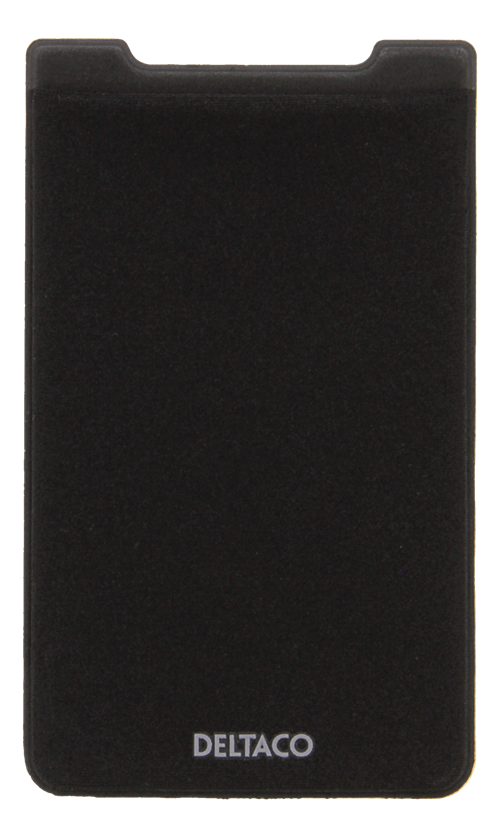 Deltaco Cardholder with RFID-blocking for Smartphones - Black — DELTACO