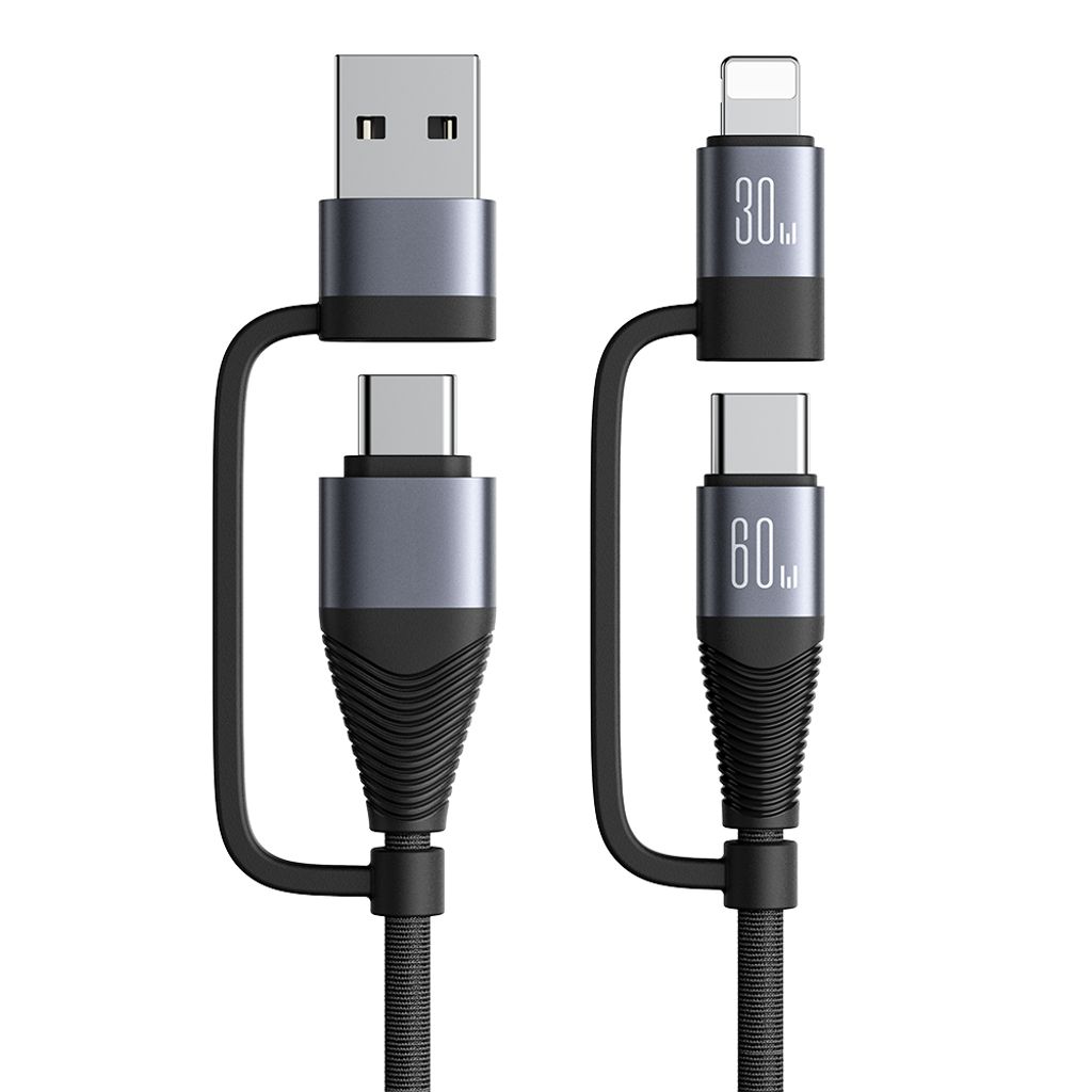 NextBatt 4 in 1 fast charging cable 60W multifunctional