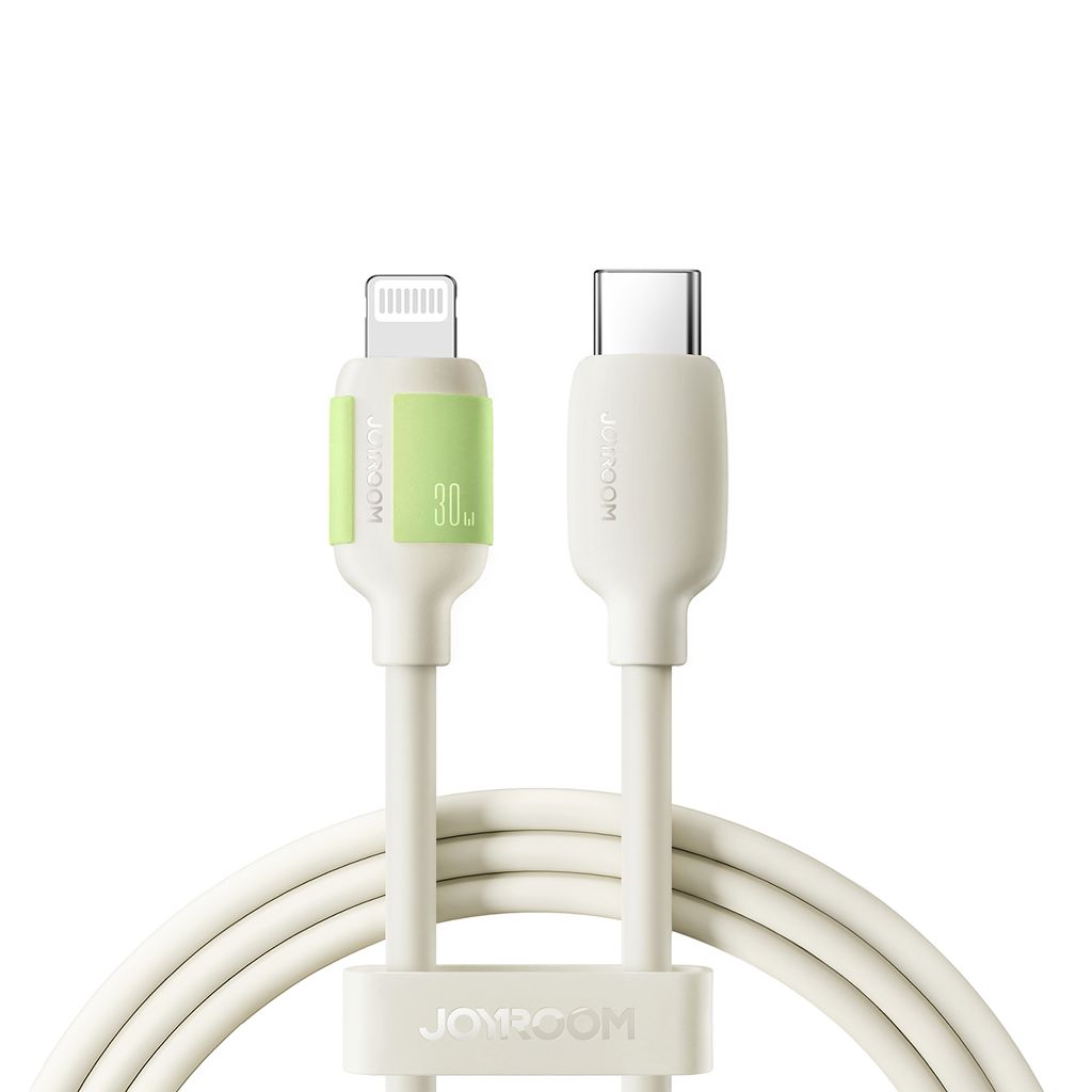 Joyroom 30W Fast Charging Data Cable USB-C to Lightning, 2m - Beige — Joyroom
