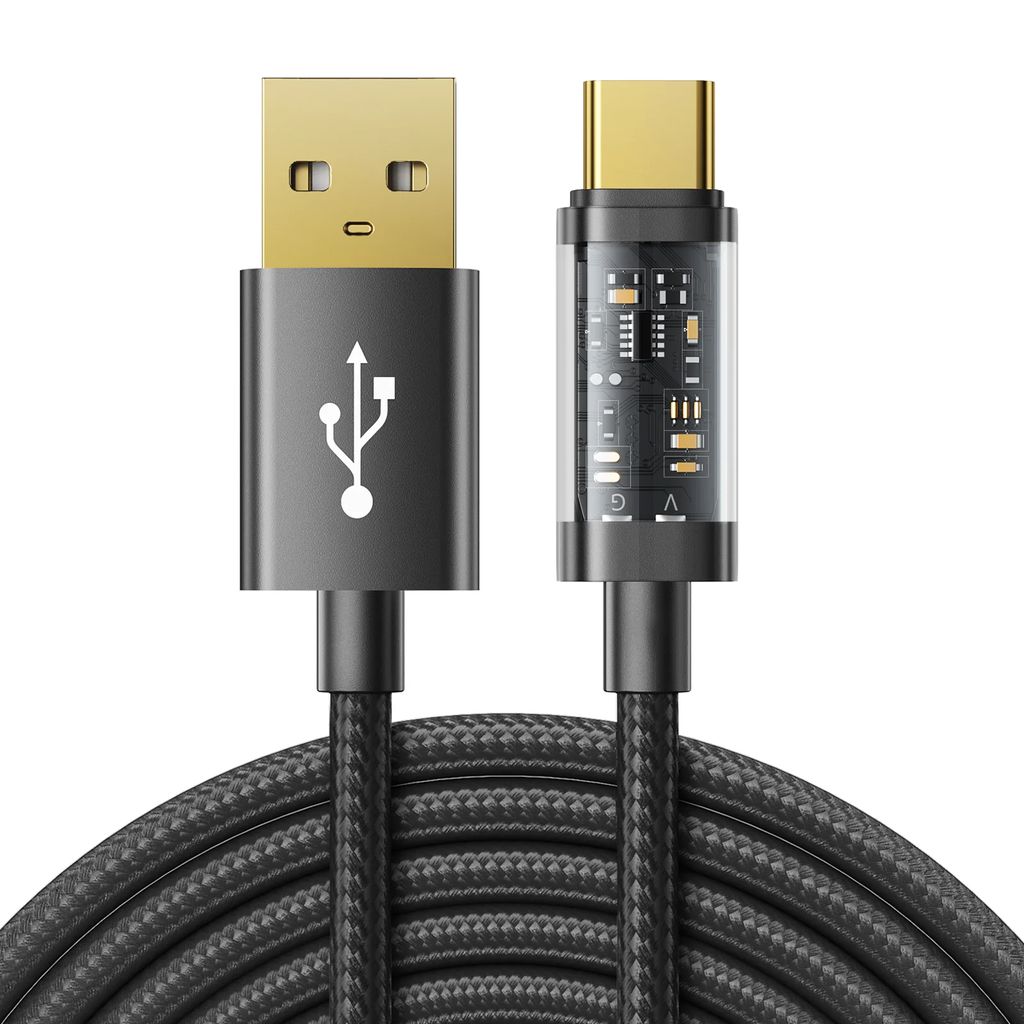 Joyroom USB-A to USB-C Cable with Quick Charge 3A, 1.2m - Black — Joyroom