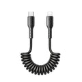 Joyroom 30W Coiled USB-C to Lightning Fast Charging Car Cable – Black