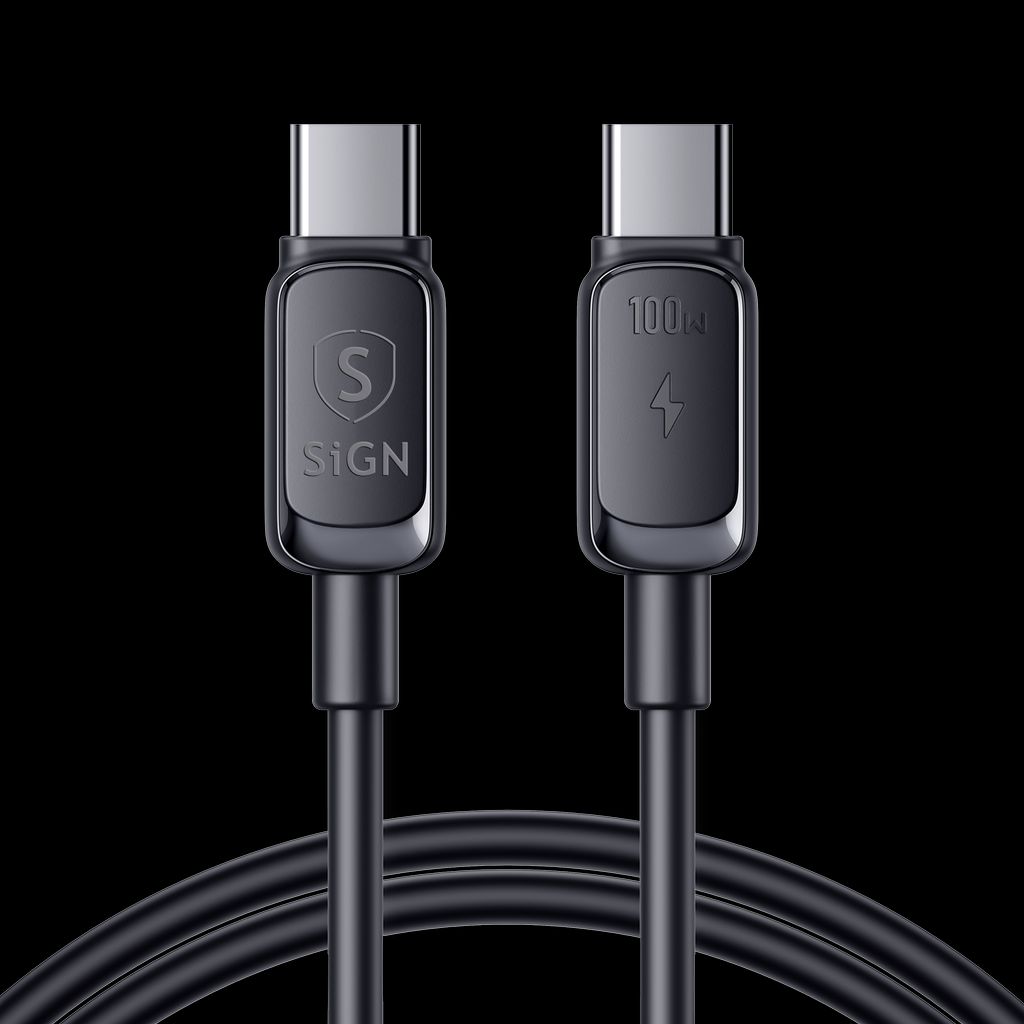 SiGN USB-C to USB-C Cable 100W, 1.2m - Black