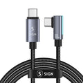 SiGN USB-C to USB-C Cable 1.2m, 100W - Black