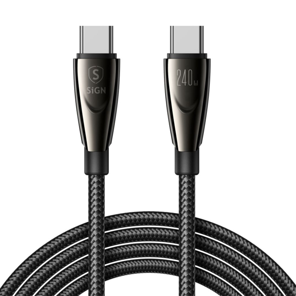 SiGN USB-C Fast Charging Cable 240W – 1.2m, Black | PD 3.1
