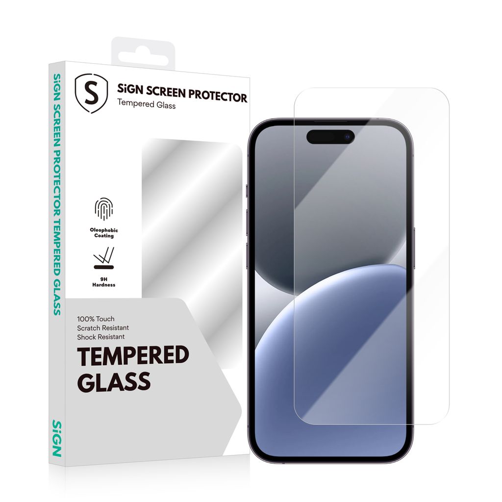 SiGN Tempered Glass Screen Protector for iPhone 16 Plus