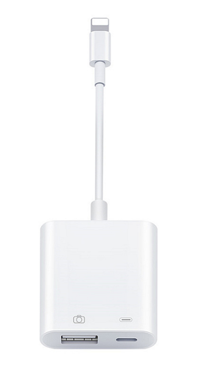 SiGN Lightning & USB Camera Adapter 5V, 1A - White