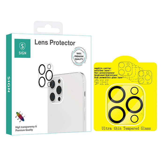 SiGN Lens Protector Tempered Glass for iPhone 13 Pro & iPhone 13 Pro Max — SiGN