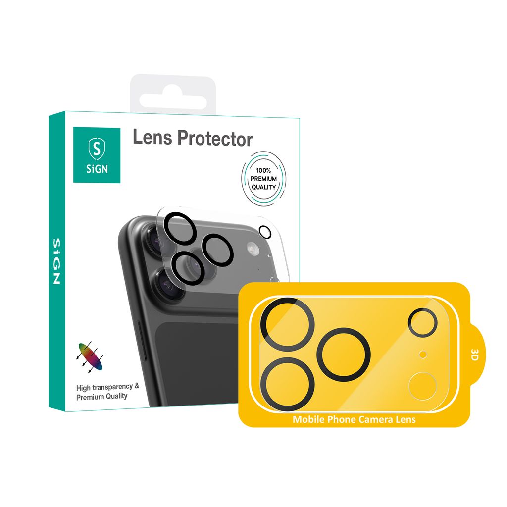 SiGN Lens protector in tempered glass  for iPhone 17 Pro