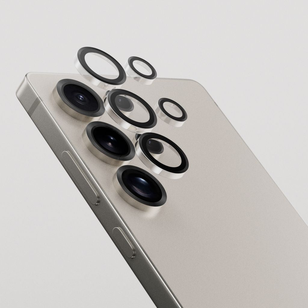 SiGN Lens protector in tempered glass for Samsung Galaxy S25 Ultra - Black/transparent