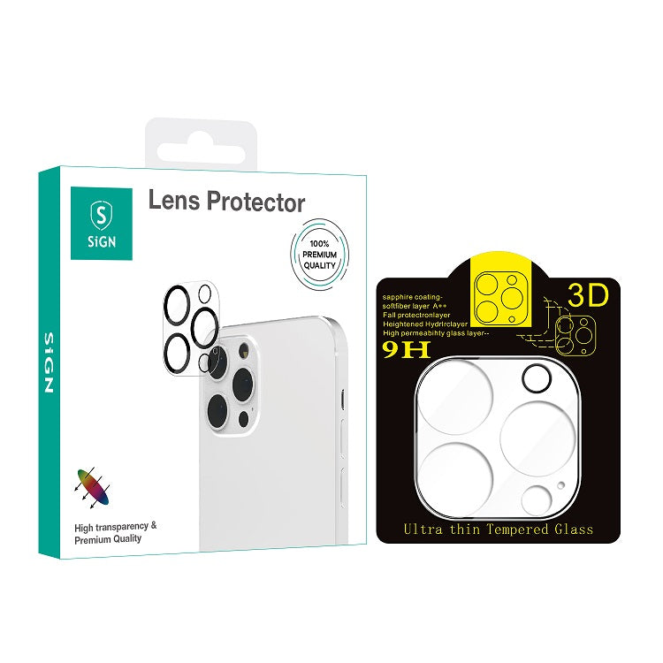 SiGN Ultra Thin Lens Protector Tempered Glass for iPhone 14 Pro & 14 Pro Max