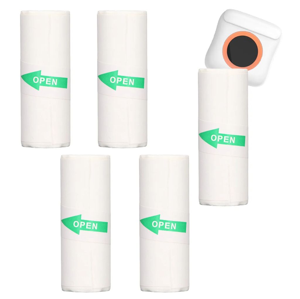 SiGN Thermal label printing paper for mini printer - 5 rolls, 57*25 mm, 3m — SiGN