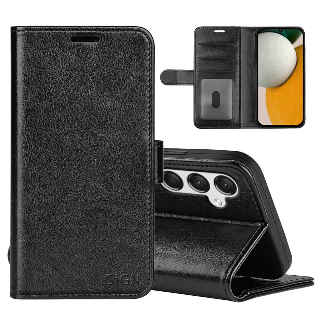 SiGN Wallet Cover for Samsung Galaxy A15 - Black — SiGN