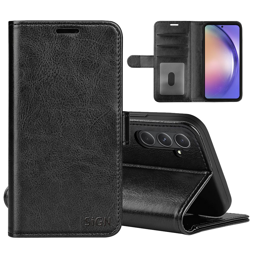 SinGN Wallet Cover for Samsung Galaxy A55 - Black — SiGN