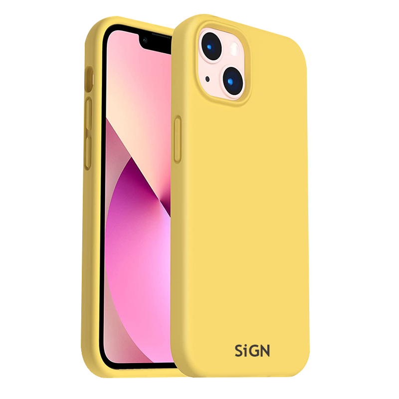 SiGN Liquid Silicone Case for iPhone 14 Plus - Yellow